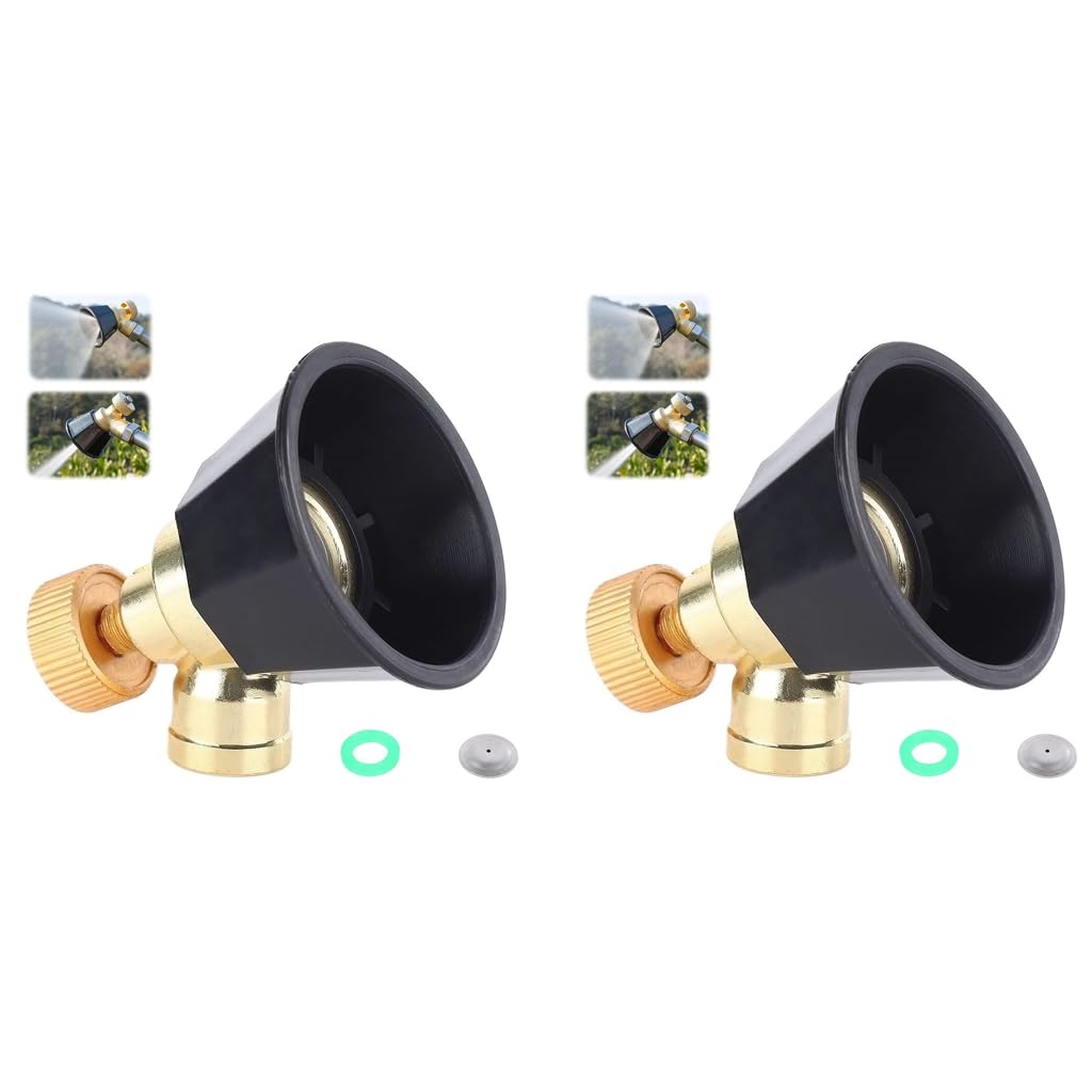 HASTHIP Brass Sprayer Nozzle for Garden and Agriculture featuring 2 Spray Modes | 2PCS
