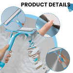 HASTHIP 3 in 1 Glass Window Cleaner for Home and Car with Built in Spray System | Blue