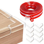 HASTHIP® Banda de borde 6,6 pies y 8 protectores esquina autoadhesivos
