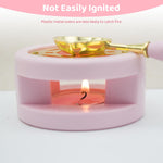 HASTHIP Wax Seal Stamp Set for DIY Invitations with 15 Multicolor Beads and 6 Stamps | Pink Cat Claw Handle