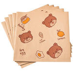 HASTHIP Food Wrappers for Sandwiches and Burgers featuring Greaseproof 18x18cm Sheets | 50 Pack