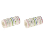 HASTHIP Flower Washi Masking Tape for Scrapbooking and Crafts featuring 10 pcs 10 m rolls | 8 mm decorative washi material