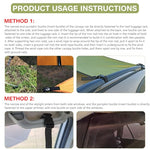 HASTHIP® Foldable Car Awning Sun Shelter Tent, 118x78 Inches Military Green, Waterproof Camping Tarp with UPF 50+ UV Protection, Portable SUV Canopy with Storage Bag for Outdoor Travel Adventures