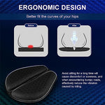 HASTHIP® Gel Seat for Bike, Detachable Gel Pad & 3D Honeycomb Motorcycle Seat Cushion, High Density, Shock Absorption Bike Seat Cover, Breathable, Durable Bike Seat Cushions for Long Drive