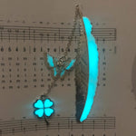 HASTHIP Metal Feather Bookmark for Books with Glow in the Dark Butterfly | 11.5 cm Zinc Alloy Gift