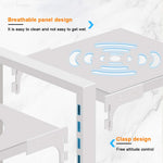 HASTHIP Under Sink Organizer for Pots and Pans with 7 Adjustable Panels in Carbon Steel