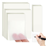 HASTHIP Transparent Sticky Notes for Books and Office with 400 Sheets and 4 Sizes | Writable PET Clear Notes