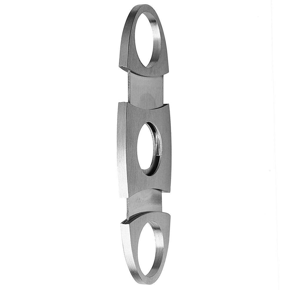 HASTHIP Cigar Cutter for Pocket Use with Double Guillotine Blades and Stainless Steel | 2PCS