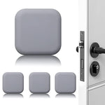 HASTHIP Door Stoppers for Wall Protection featuring 4.5×4.5cm Silicone Cushion Pads | Grey Set of 4