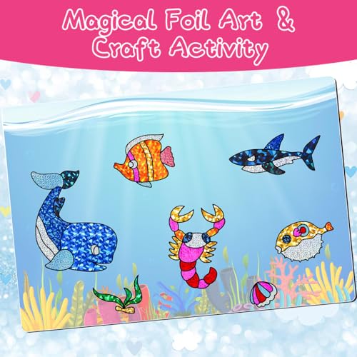 HASTHIP® 48 Sheets Foil Art Kit for Kids