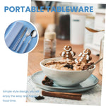 HASTHIP® Portable Flatwares with Storage Case Set of 3Pcs Chopsticks, Spoon & Fork Combo Food Grade