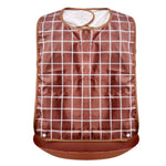 HANNEA® Adult Bibs, Waterproof Adjustable, Long Style with Leakproof Pocket Adult The Eldly Bib Adult Washable Dining Bibs for Men, Women Eating Cloth for Elderly Seniors and Disabled (Brown)