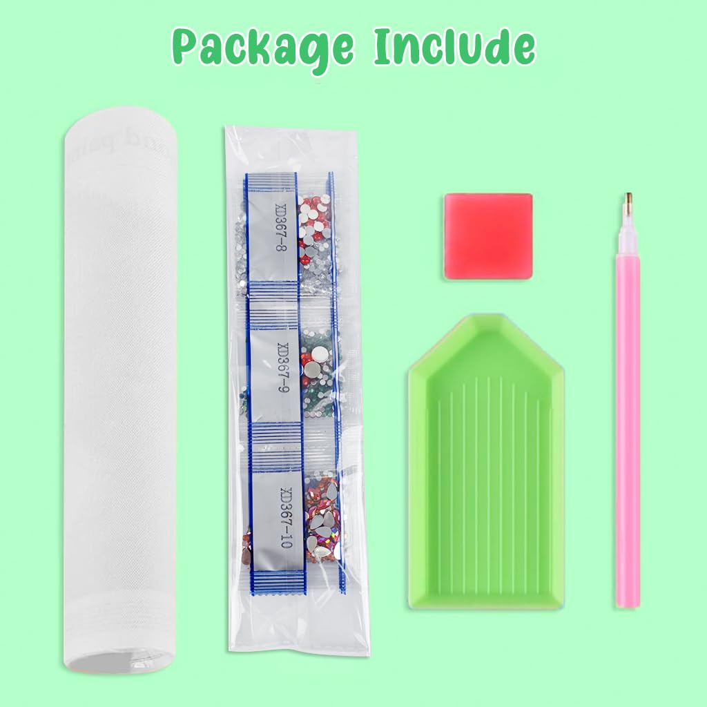 HASTHIP® 5D Diamond Painting Kit - Three-dimensional Diamond Painting, Aesthetic Dazzling Diamond Painting Home Decor DIY Diamond Painting Art Kit with Accessories and Tools, 12x12 Inches (Horse)