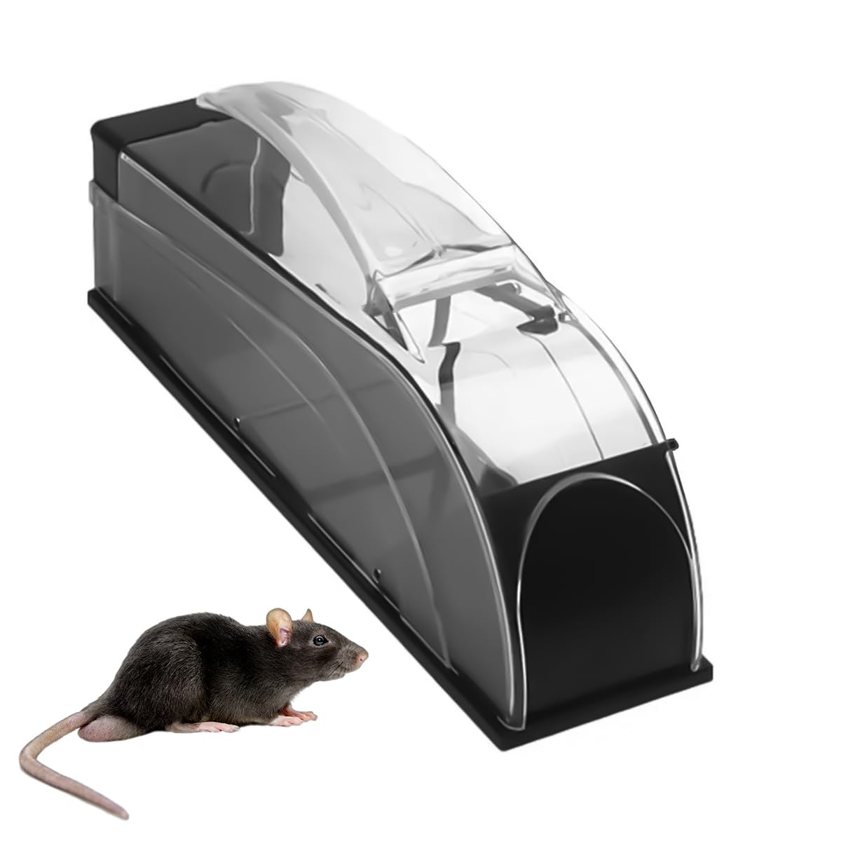HASTHIP Humane Mouse Trap for Home with 12.6 in Channel and Ergonomic Handle | Reusable ABS Cage