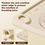HASTHIP Silicone Baking Mat for Pastry and Chapati 15.7x19.7 in with Raised Edges & Guides