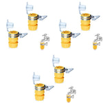 HASTHIP Hose Adapter for Faucet with 2 in 1 Universal Connector for 1/2 inch and 3/8 inch Fittings | 6PCS Set for Gardening and Household Use