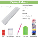 HASTHIP Diamond Painting Kit for Home Wall Art with 12x16 in Eye Design | 2 PCS Set