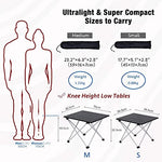 HASTHIP® Camping Table Foldable Table 39.5*34.5cm Aluminum Top for Outdoor Cooking, Hiking, Travel, Picnic, Sturdy Constructed Camping Table with Storage Bag