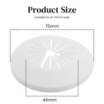 HASTHIP Pipe Cover Decoration for Plumbing and Radiator Pipes 14–45mm with Snap On Design | White PP Plastic Finish