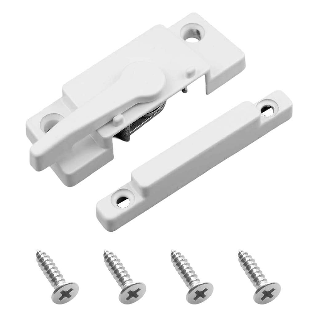 HASTHIP Window Lock for Sliding and Casement Windows with Lever Handle and Screws | Aluminum Alloy Child Proof Security