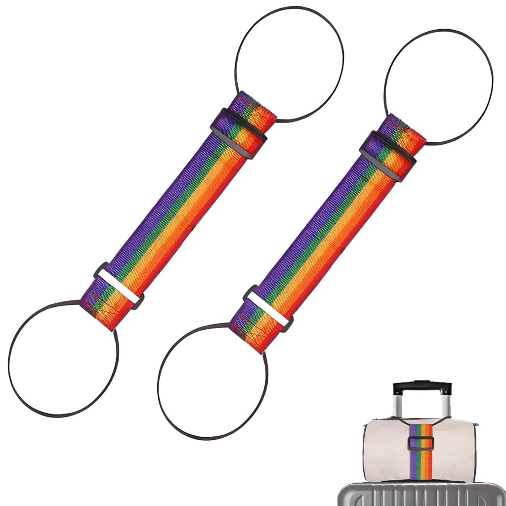 HASTHIP® 2pcs Adjustable Lage Strap for Secure Stacking & Hands-Free Travel