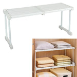 HASTHIP Adjustable Wardrobe Shelf for Cabinets with 18–26 in Expandable Rack | 110 lbs Capacity Carbon Steel