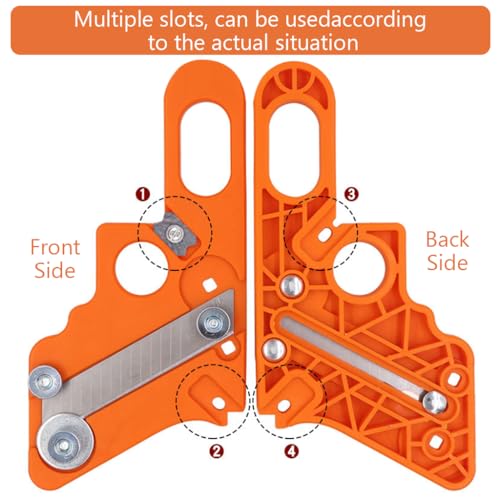 HASTHIP® Adjustable Edge Cutter Tool with 10 Replacement Blades, Woodworking Edge Trimmer Woodworking Hand Trimming Tool for Wood Edge Banding, Manual Edge Banding Trimmer for Woodworking Projects
