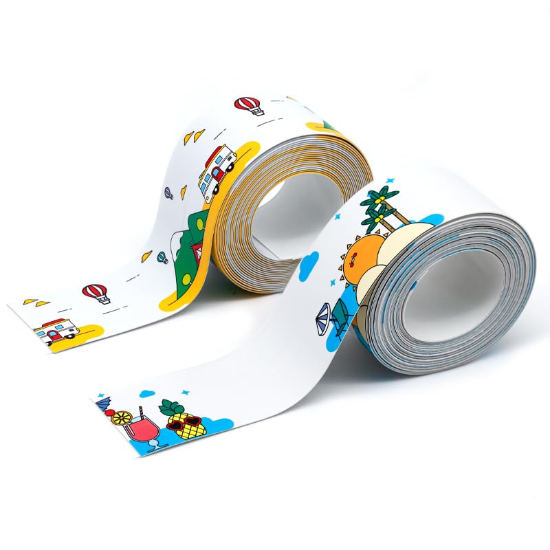HASTHIP Caulk Tape for Kitchen and Bathroom Sealing featuring Self Adhesive 1.5 in x 10.5 ft | 3 Rolls Waterproof Trim