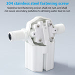 HASTHIP Floating Automatic Water Level Control for Tanks 2 pcs featuring 1‑10KG range | white valve for pools and towers