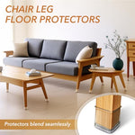 HASTHIP® 48PCS Chair Leg Floor Protectors Felt Padded Non-Slip Silicone for 1-1.5 Inch Tilting Vertical Legs Dining Chairs Bar Stools Office