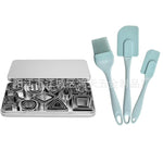 HASTHIP® 33-piece mini fondant cookie mold set, suitable for various shapes of frying egg molds and tin boxes for packaging