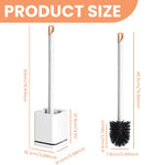 HASTHIP Toilet Bowl Cleaning Brush for Bathroom with 15.7 in Long Handle and Detachable Drip Tray