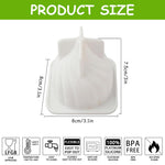 HASTHIP Silicone Mold for Baking and DIY Desserts with 6 Cavities 6.7x7.5cm Spiral Design