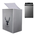 HASTHIP Washing Machine Cover for Top Load Washers with Zipper Access 56x60x83cm | Black Dustproof PEVA