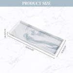 HASTHIP Rectangular Ceramic Vanity Tray for Jewelry and Makeup with Raised Edges | 23.5x9.3cm Marble Organizer