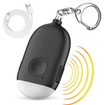 HASTIP Self Defence Gadgets Rechargeable Alarm Keychain, 130 dB Loud Emergency Personal Siren Ring with LED Light, SOS Safety Alert Device Key Chain for Women, Kids, Elderly, and Joggers