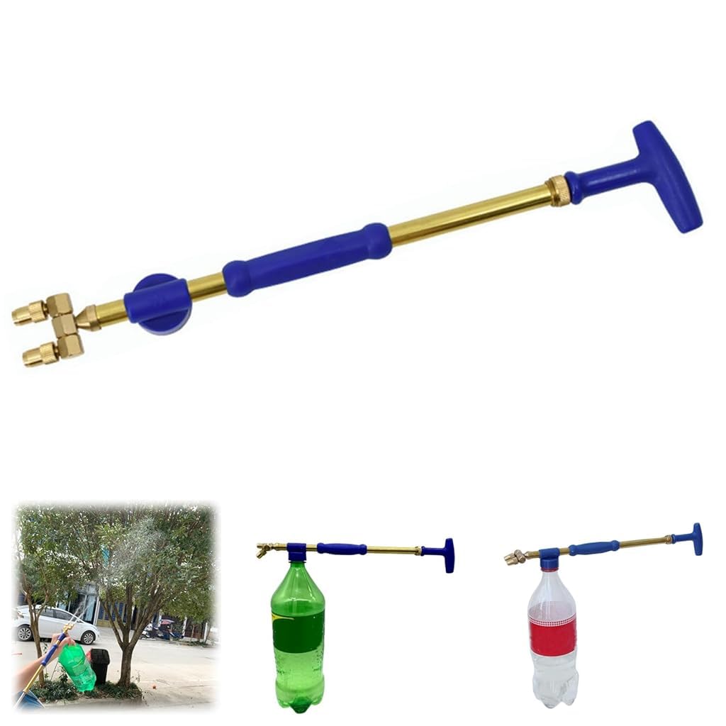 HASTHIP Manual Garden Sprayer for Gardening and Cleaning with Dual Nozzles | 3 PCS Brass Pump Attachment