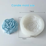 HASTHIP Flower Silicone Molds for Candle and Resin Making featuring 2Pcs 3D Bloom Design
