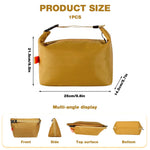 HASTHIP Insulated Lunch Bag for Work and School with Aluminum Foil Lining and Ergonomic Handle | Leakproof Waterproof Yellow Design