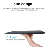 HASTHIP® Funda Dura para MacBook Air 13.3 Pulgadas M1 A2337 A2179 A1932, Protector Resistente al Agua y a los Arañazos, Carcasa Rígida Compatible con Apple Mac Book Air 2020 2019 2018 - Negro