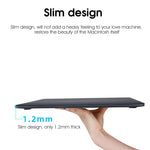 HASTHIP® Cover for MacBook Air M1 Case 13.3 inch soft Flexible Laptop Cover for Apple Mac Book Air 13 Inch M1 A2337 A2179 A1932 2020 2019 2018 Release Plastic Waterproof Scratch-resistant Gradient