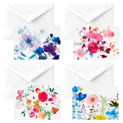 HASTHIP® Paquete de 24 tarjetas y sobres en blanco