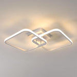 ELEPHANTBOAT® 50W Ceiling Light Modern LED Acrylic Square Ceiling Lamp, Large 3000K Warm White light Lighting Fixtures for Living Room Bedroom Kitchen Study Office, 59CM