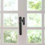 HASTHIP Casement Window Lock Kit for Aluminum Windows with Left Handle and 4 Screws | Grey
