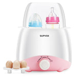HASTHIP® Calentador de Biberones Eléctrico 6 en 1 para Bebés,Esterilizador de Botellas Rápido 8-15 Min,Mantiene Calor 24H Calentamiento Alimentos Temporizador y Temperatura Ajustable
