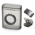 HASTHIP® Organizador de Cables de Viaje,Caja Portátil Almacenamiento con Tapa para Cables USB,Auriculares Cargadores y Accesorios Electrónicos 7.8x4.9x9.3cm
