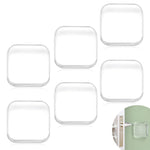 HASTHIP® Clear Rubber Door Stopper Wall Protector 6 Pack Self-Adhesive Silicone Gel Bumper Pads for Home Office Furniture Door Handle Cushion Anti-Collision Sound Dampening Transparent