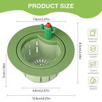 HASTHIP Kitchen Sink Strainer with One Button Release and Cactus Handle Design | PP Material