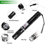 HASTHIP® Puntero láser verde recargable por USB