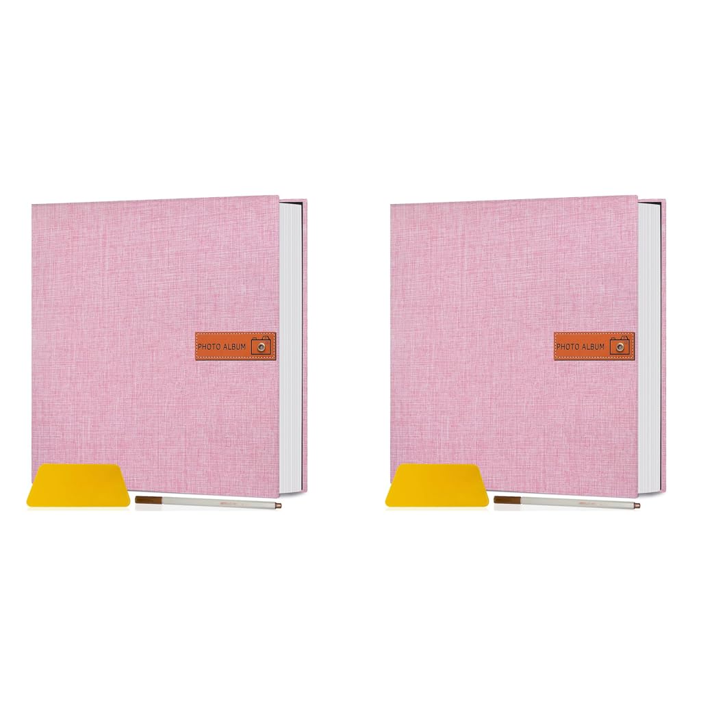 HASTHIP Photo Album for DIY Scrapbook Memories with 40 Pages and Linen Hard Cover | Ideal Gift for Family and Travel